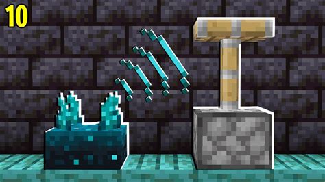 10 CriaÇÕes De Redstone Com O Sculk Sensor No Minecraft 117 Youtube