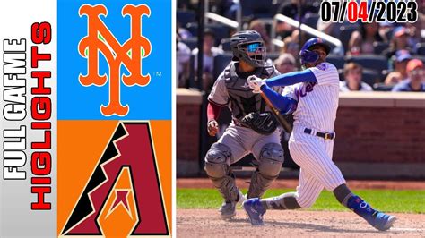 Arizona Diamondbacks Vs New York Mets Full Game Highlight Mlb To Day