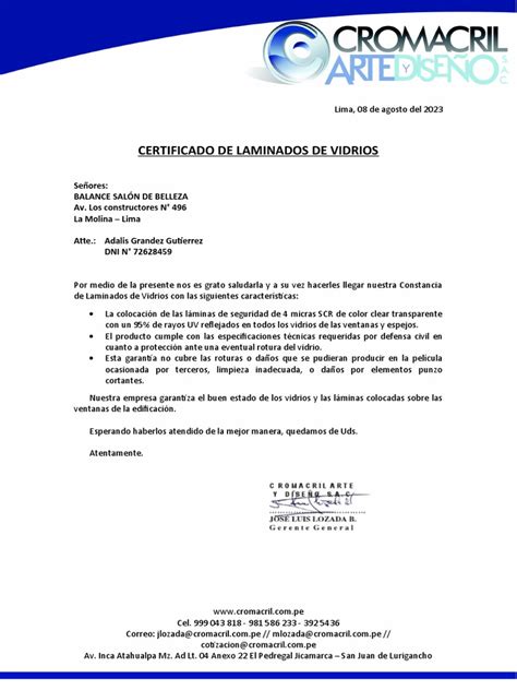 Cromacril | PDF