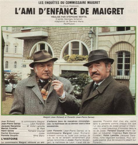 Les Enqu Tes Du Commissaire Maigret