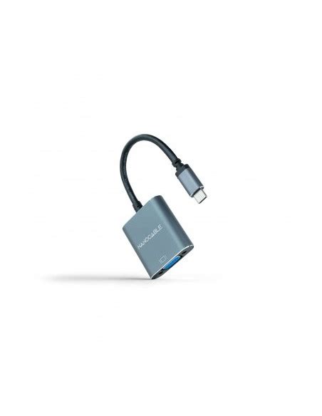 Nanocable Conversor USB C A VGA Aluminio Gris Online Canarias