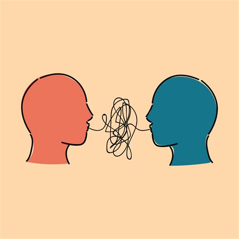 Illustration Of Two People Communicating Talking About The Importance