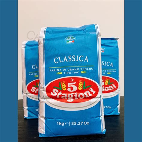 Le 5 Stagioni Classical Pizza Flour 00 1kg ซอฟท์ วีท ฟลาว 00