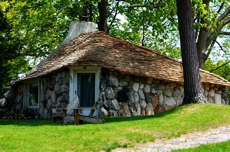 Mushroom Houses Of Charlevoix, Michigan