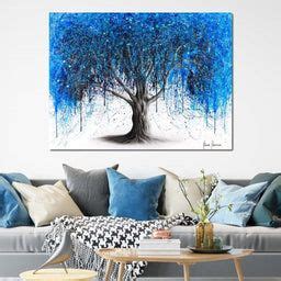 Blue Midnight Tree Ashvin Harrison Art