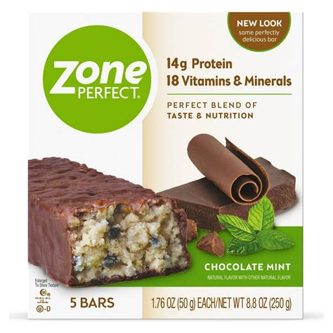 Zoneperfect Protein Bars Chocolate Mint 14g Of Protein Nutrition