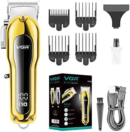 VGR V 680 Professional Salon Series Cordless Hair Clipper LED Display