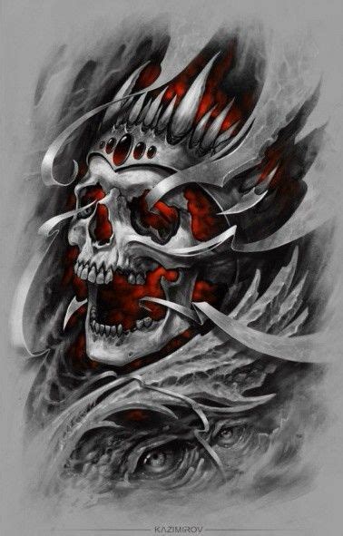 Underworld King Skull Tattoo Design Skull Art Skull Tattoos