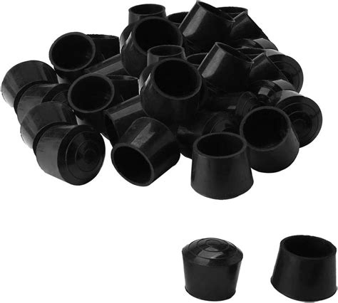 Uxcell 40pcs Table Leg Tips Caps 25mm 1 Inch Anti Slip Round Rubber