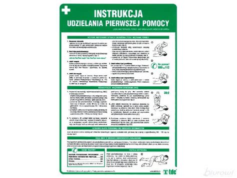 Zestaw Instrukcji pierwszej pomocy BHP PPOŻ Biurowi pl