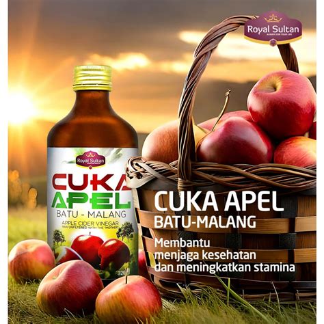 Jual Cuka Apel Royal Sultan Ml Organic Apple Cider Vinegar Malang