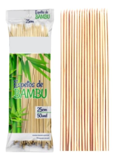 Espetos De Bambu Churrasco Petisco Aperitivo Cm Palito