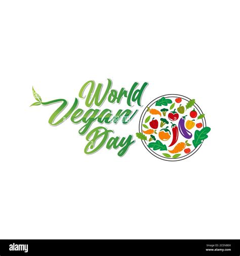 World Vegan Day Vector Illustration Suitable For Greeting Card Poster