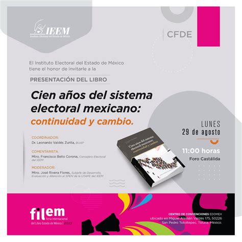 IEEM on Twitter El IEEM te invita a la presentación del libro Cien