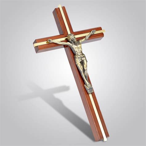 Buy ACHIBANG Crucifix Wall Cross Handmade Catholic Wooden Crosses Wall