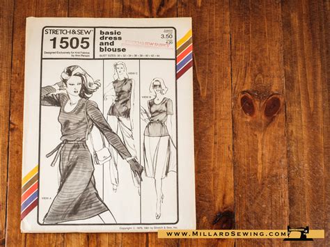 Dress Pattern 1505 By Stretch And Sew Millard Sewing Center