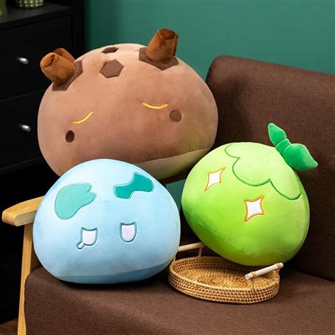 29k Kawaii Soft Genshin Impact Slime Plush Toy Anemo Hydro Geo Stuffed