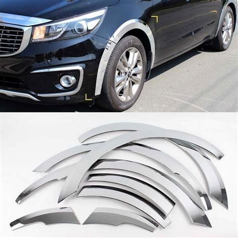 Chrome Wheel Arch Fender Cover Trim K For Kia Sedona Carnival