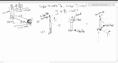 In The Position Shown Bar A B Has An Angular Velocity Of Rad S