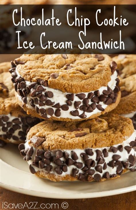 Chocolate Chip Cookie Ice Cream Sandwich - iSaveA2Z.com