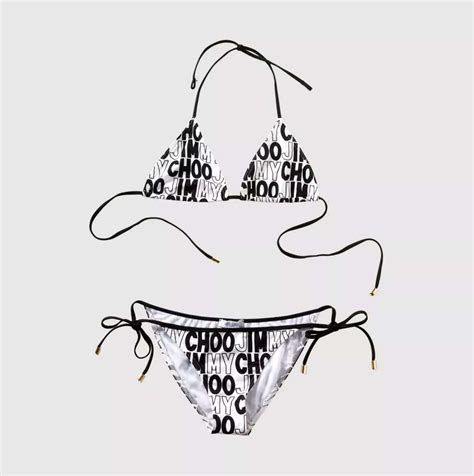 Designer Triangel Bikini schwarz weiß Dessous Bademoden Outlet Mode Shop