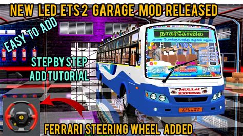 Bussid Led Garage Mod Released How To Add Tutorial In Video Bus