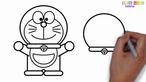 Cute Doraemon Drawing Easy / Learn to draw doraemon, easy drawing anime ...