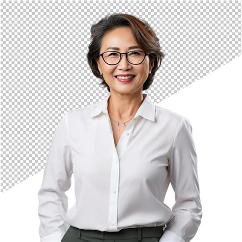 Premium Psd A Woman Wearing Glasses And A Shirt With A White Shirt That Says Quot Shes A Lady Quot