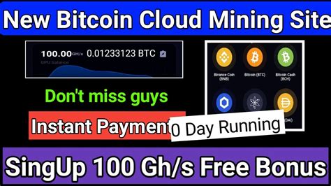 Free Bitcoin Mining Site New Cloud Mining Site Singup Gh S Free