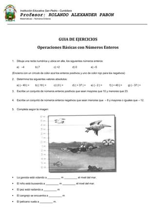 Iesp Ejercicios Con Numeros Enteros Pdf