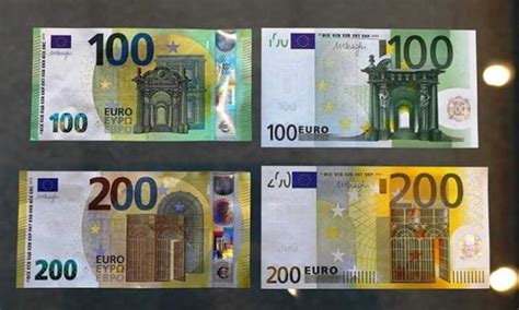 Zone Euro De Nouveaux Billets De 100 Et 200 Euros Mis En Circulation