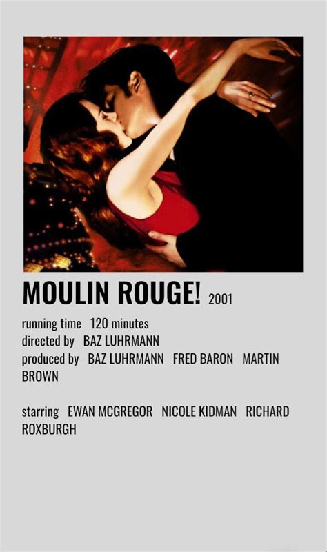 Moulin Rouge Movie Posters Minimalist Film Posters Minimalist