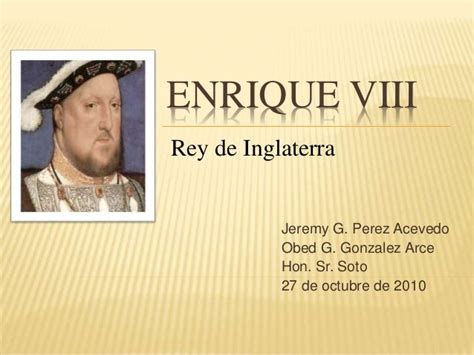 Enrique Viii Presentacion