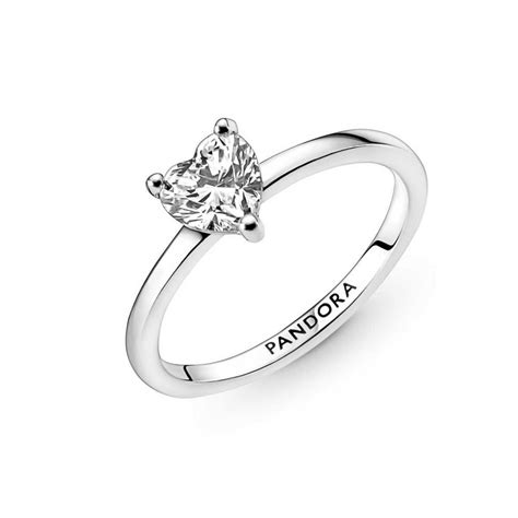 Bague Solitaire Pandora Timeless C Ur Scintillant Sur Bijourama