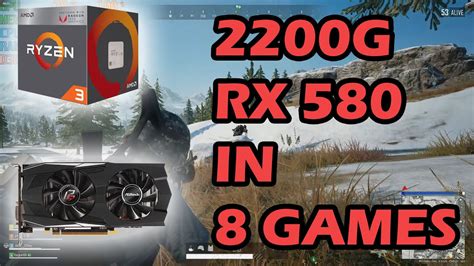 Ryzen 3 2200g Rx 580 In 8 Games Setting Ultra Youtube