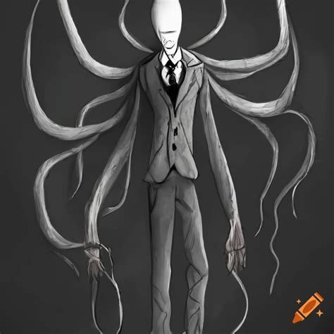 Illustration Of Slenderman On Craiyon