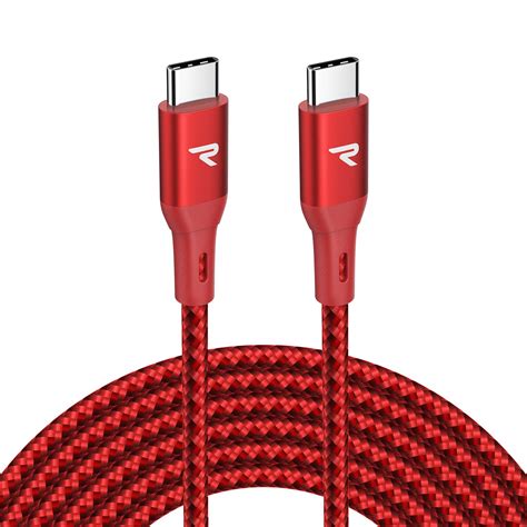 RAMPOW USB C To USB C Cable E Mark 100W PD 3 0 Type C To Type C Cable