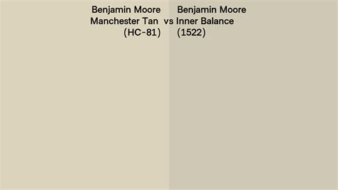 Benjamin Moore Manchester Tan Vs Inner Balance Side By Side Comparison