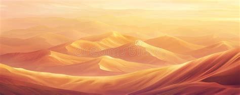 Serene Desert Background With Rolling Dunes Soft Sand Textures And A