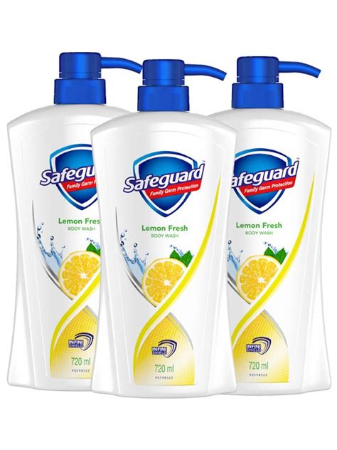 Safeguard Lemon Bodywash 3 Pack 720ml Edamama