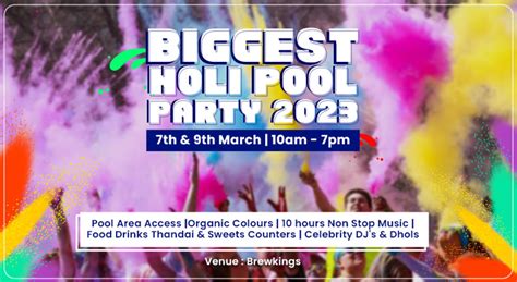 Biggest Pool Holi Rooftop Party