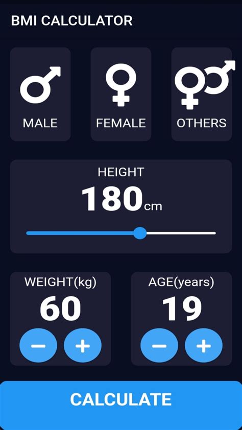 Bmi Calculator Flutter Flutterx