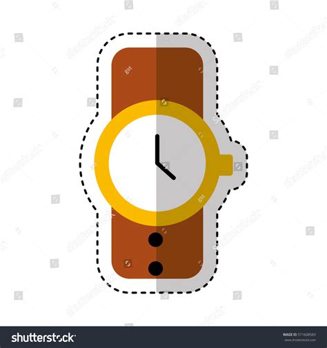 Masculine Hand Watch Icon Vector Illustration Stock Vector Royalty