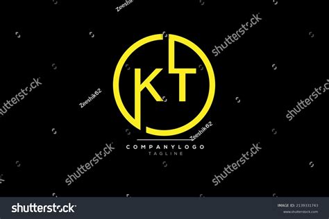 Alphabet Letters Initials Monogram Logo Kt Kt Royalty Free Stock