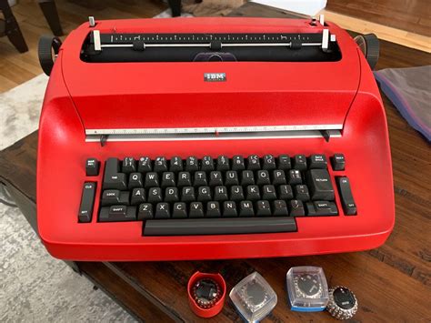 1974 Red Ibm Selectric 1 Totally Restored Vintage Typewriters Vintage Advertisements Typewriter