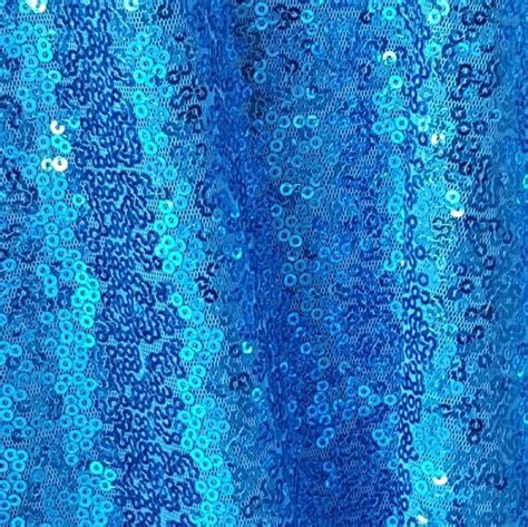 Turquoise Sequin Fabric Aqua Blue Sequin Fabric Full Sequin Etsy