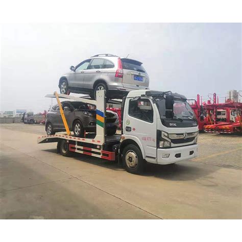 Dfac China Manufacturers Truck 2 Axles Tow Small Car Carrier Trailer