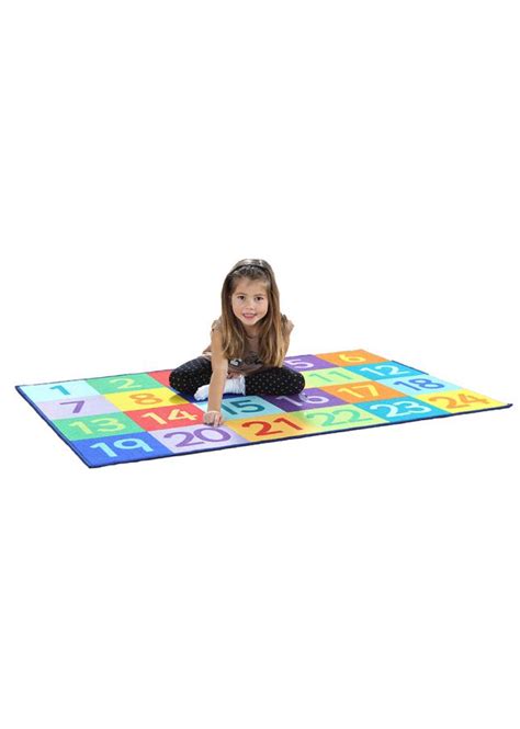 Rainbow 1 24 Classroom Number Mat Carpets Rugs And Activity Mats