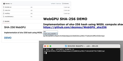 Wgslで実装されたsha256とdenoでの問題回避方法