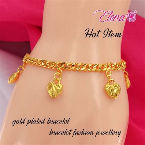 Elena Emas Korea Bracelet Gelang Tangan Dewasa Love EMB4 EMB5